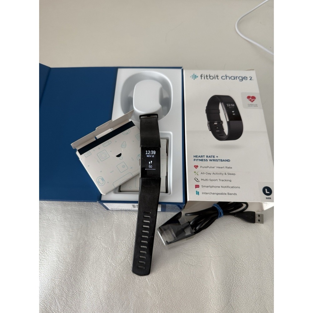 Fitbit Charge 2 Fitness Tracker Heart Rate Activity Tracker Complete Works Great